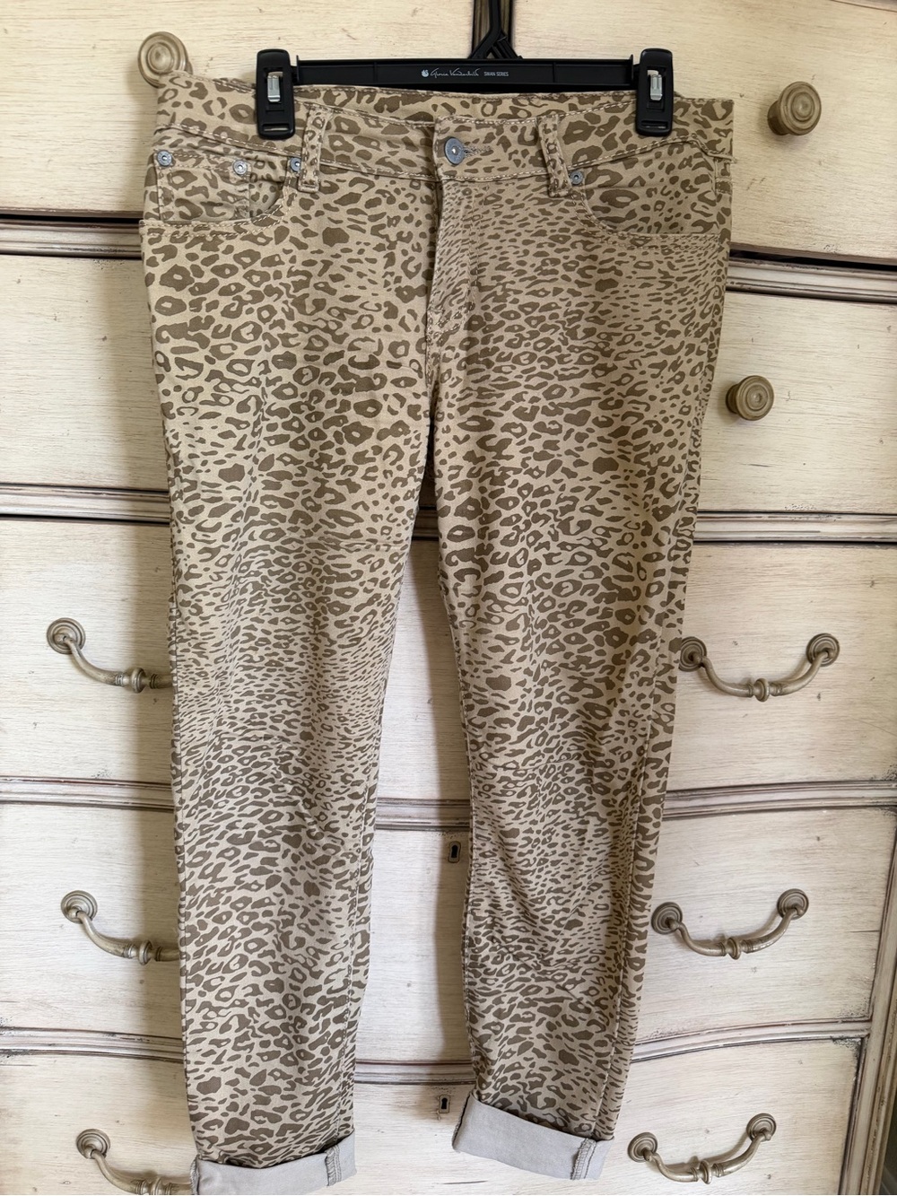 Leopard Print Tan Women’s Jeans